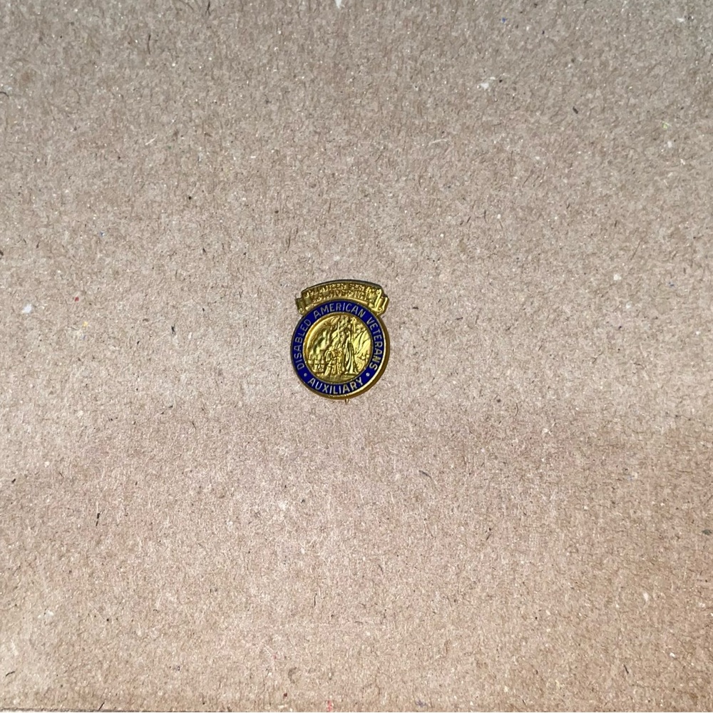 Disabled American Veterans auxiliary 💣 enamel metal Pin brooch VA hospital 🏥 vol